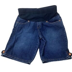 Oh Baby Motherhood Maternity Jean Bermuda Shorts S